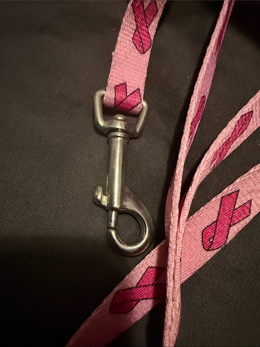 Pink Ribbon Awareness Dog Leash - Picture 3 of 3
